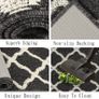 Runner Rug for Hallways 50x150cm Area Rug Runner Non Slip Washable Runner Floor Mat Non Shedding Hallway Rugs for Entryway Indoor Kitchen Floor Bedroom Laundry Room (FREE POSTAGE) Image 3