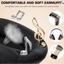 6S Wireless Headphones Over Ear,[40 Hrs Playtime] Hi-Fi Stereo Foldable Wireless Stereo Headsets with Built-in Mic,Volume Control, FM (Black & Gold) Image 2