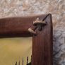 New Original Oil Painting Nautical Harbor Scene with Handmade Ship Rope Frame. Image 6