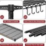 91cm x 46cm x 191cm Wire Storage Shelves with Wheels, NSF Certified 6-shelfs Heavy Duty Adjustable Kitchen Shelving Unit, Pantry Organizer Rack Rolling Metal Shelf for Garage Image 4