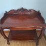 Antique Victorian Flame Mahogany Console Table / W Image 3