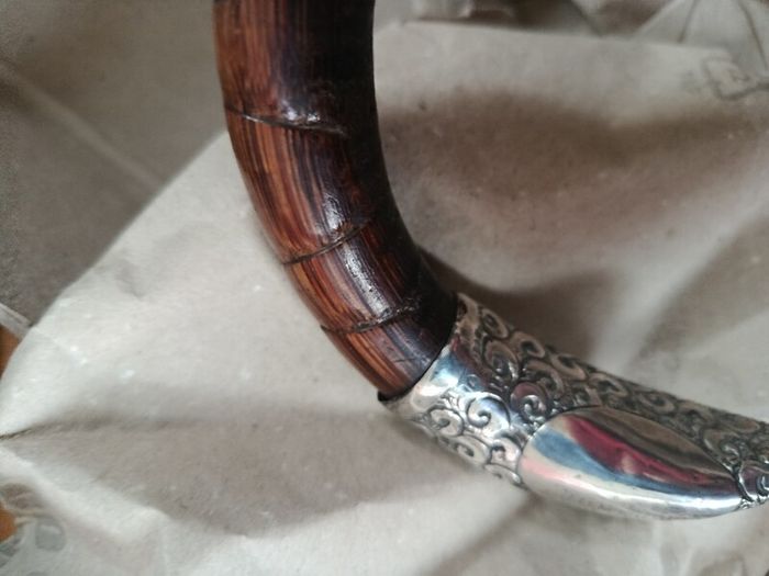 silver hallmarked 1919 cane