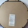 Two Bevelled Round Mirrors, Antique Gold Metal Frame. D80cm. Perfect conditions. Image 3