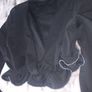 Cropped V Neck top size 10 with beaded cuff and waist Image 3