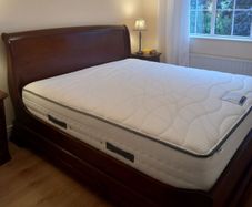Mahogany sleigh bed