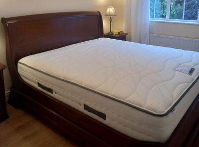 Mahogany sleigh bed