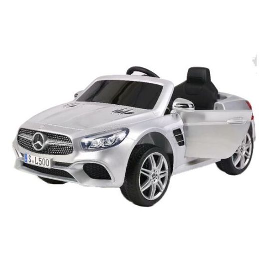 Mercedes-Benz license ride on car 12V kids electric toy car with leather seat