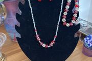 Beaded Glittery Necklace/Bracelet/Earrings