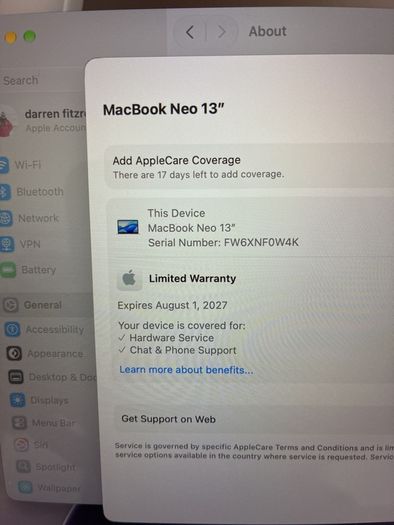 MacBook Neo 500g