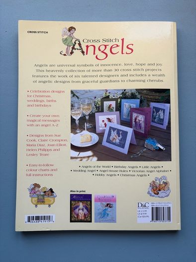 Cross Stitch Angels - 30 Designs Pattern Craft Book Hobby Embroidery