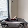 BMW 507 Kids Electric Ride On Car Silver - Remote Image 3