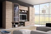 Classic design wall unit set Grenada .TV stand wardrobe ,drawers and glassy unit .