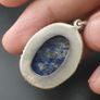 Vintage LapisLazuli 925 Sterling sliver Pendant Image 7