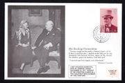 1977 Great Britain cover commemorating the death of Lady Spencer Churchill (Sir Winston Churchill's wife) tying 8p Winston Churchill Commemorative Stamp with London cancel