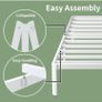 5ft Metal Platform Bed Frames King Size with Storage Space Underneath Image 6