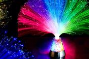 E&amp;A Ice Fiber Optic Mood Novelty Lamps Lighting Glacier Lite with Color-Changing Crystals Base