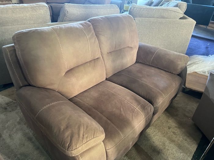 Large Beuge corner recliner sofa + matching 2 seater