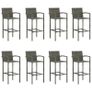 9 Piece Garden Bar Set Grey Image 7