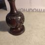 wooden candlestick vintage hand turned elephant carved into wood Image 9