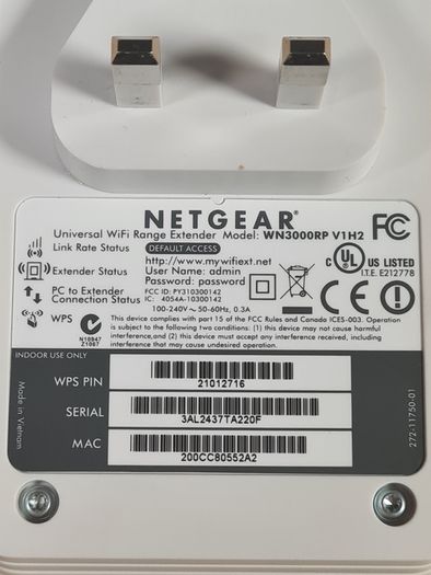 NETGEAR WN3000RP wifi booster range extender internet router modem
