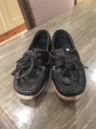 Cripps Footwear navy leather school shoes size 1 ( uk)