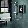 Collection 2  Shower Electric 9.5 KW  Triton Aspirante I Black Gloss I Electrical Showers | with Showerhead and Anti Twist Hose | Best Electric Shower Units for Bathrooms Image 2