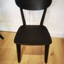 black dining chairs x2 Image 2