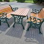 Cast iron Garden table and benches Image 6