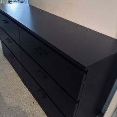 Ikea malm 6 drawers black brown
