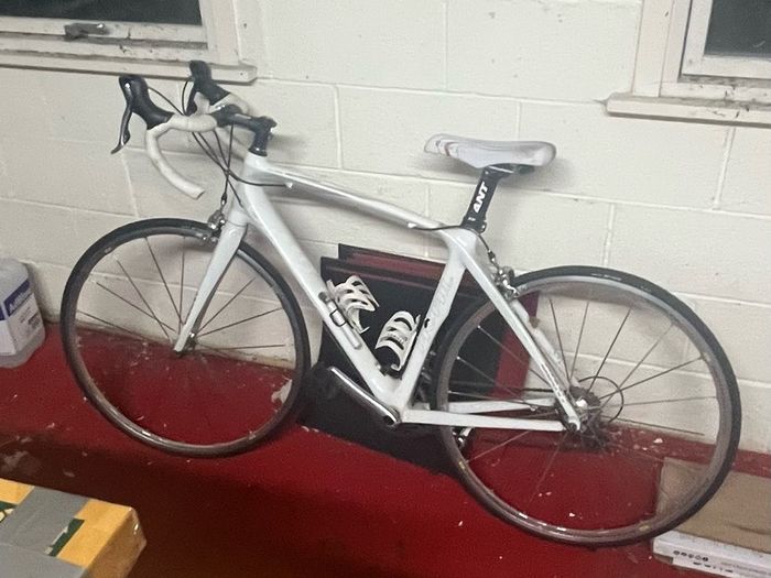 White Road Bike