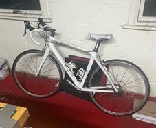 White Road Bike