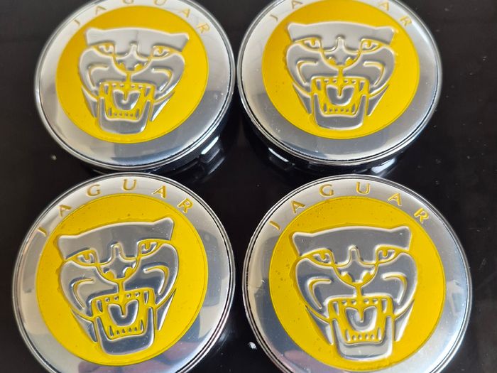 Jaguar caps YELLOW (For Aftermarket) FREE POST