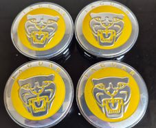 Jaguar caps YELLOW (For Aftermarket) FREE POST