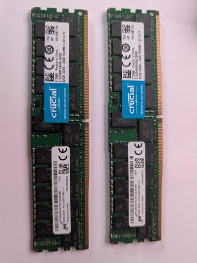 2x 32gb Ddr4 2400 Rdimm Crucial