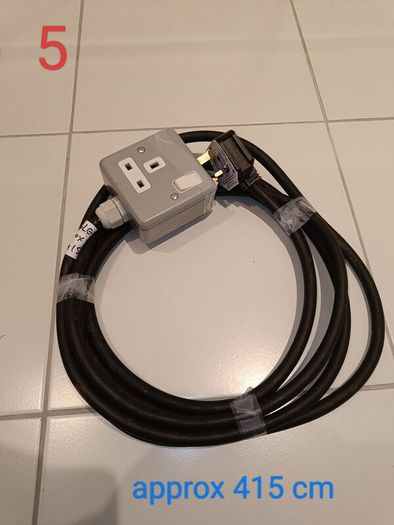 Heavy Duty Metalclad Extension Cables (Heavy Rubber HO7RN-F Cable) and Glands, Individual or Bundle