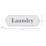 Enamel Laundry Sign White  GT21 Image 2