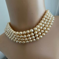 pearl choker necklace