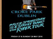 Bruce Springsteen Croke Park 2016 plus ticket Classic Semi-Glossy Paper Poster