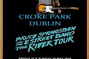 Bruce Springsteen Croke Park 2016 plus ticket Classic Semi-Glossy Paper Poster