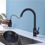 Kitchen Taps Mixer 4 Modes Kitchen Sink Taps with Pull Out Spray Single Handle 360 Degree Swivel Kitchen Faucet for Hot&Cold Water Modern Basin Mixer Tap for Kitchen Sink, Matte Black (FREE POSTAGE) Image 6