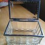 Rare Vintage Glass Trinket Box Image 2