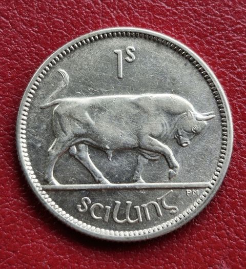 Ireland  1928 Silver Shilling 1s Coin