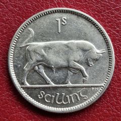 Ireland  1928 Silver Shilling 1s Coin