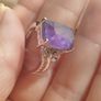 Vintage 925 Cocktail Ring with Large Amethyst. Image 8