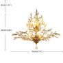 8-light 78cm crystal brass metal pendant light Image 5