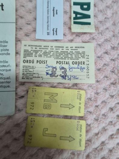 Vintage transport Tickets