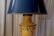Mid-century toleware lamp