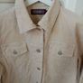 Short cream cordruoy jacket Image 2