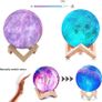 3D Lamp,Galaxy Projector Night Light,Moon Lamp,Mood Light,8cm/3.15'' 3D Print LED Moon Light with Touch Control and USB Rechargeable,Dimmable Light (FREE SHIPPING) Image 3