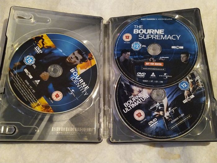 Ultimate Bourne Collection Steelbook 3Dvd